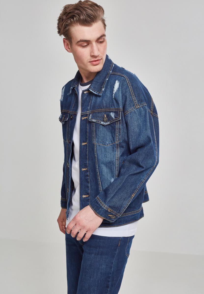 Urban Classics Mens Jeans Jackets Jacket Ripped Denim Jacket | eBay