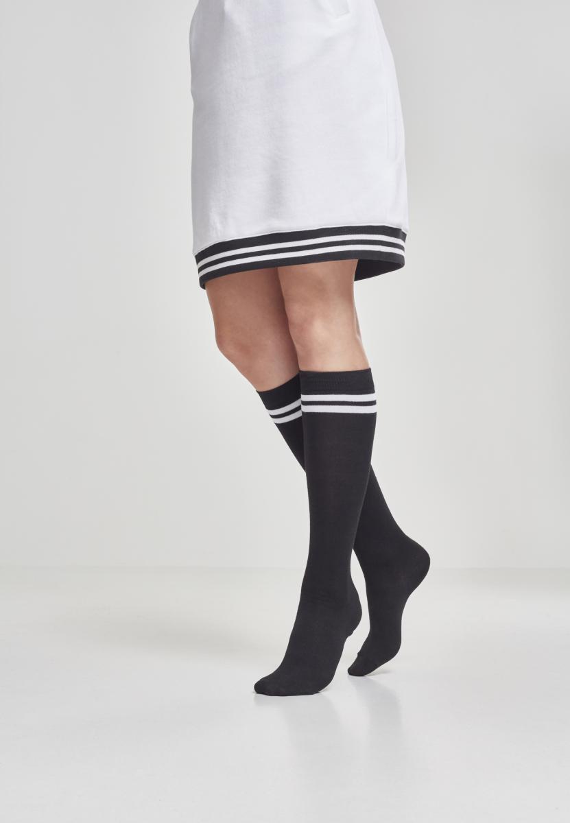 Urban Classics Damen Ladies College Socks Kniestr/ümpfe