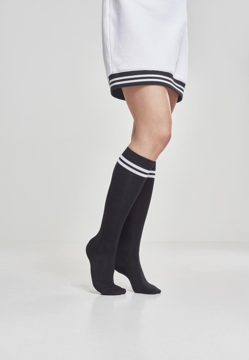 Urban Classics Damen Ladies College Socks Kniestr/ümpfe